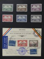 Alle Welt Luftpostmarken dual besammelt im Safe Binder #LY307