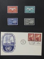 Alle Welt Luftpostmarken dual besammelt im Safe Binder #LY307