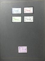 Alle Welt Luftpostmarken dual besammelt im Safe Binder #LY307