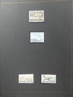 Alle Welt Luftpostmarken dual besammelt im Safe Binder #LY307