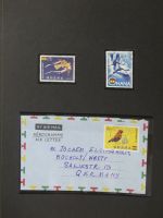 Alle Welt Luftpostmarken dual besammelt im Safe Binder #LY307