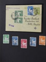 Alle Welt Luftpostmarken dual besammelt im Safe Binder #LY307