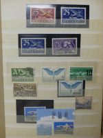 Alle Welt Luftpostmarken dual besammelt im Safe Binder #LY307