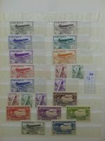 Alle Welt Luftpostmarken dual besammelt im Safe Binder #LY307