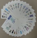 Österreich 80 unterschiedliche Ersttagsflugbelege mit Austrian Airlines #IM755