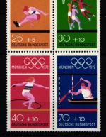 BRD Bund Jahrgang 1972 jede MiNr 1x mit Block postfrisch #BRD-XX-1972