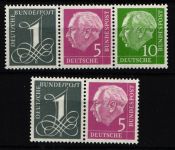 BRD Bund Zd W 17 Y II-W 18 Y II postfrisch geprüft Schlegel BPP #KO540
