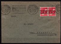 Alliierte Besetzung 38 I aa gestempelt Paar auf MeF, geprüft ArGe #KO559