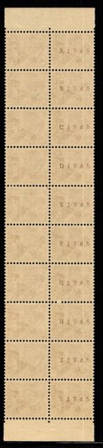 Schweiz 500 R postfrisch 10er Streifen A-K #KR441