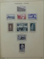 Frankreich ab 1945 dual teilbesammelt im Leuchtturm Vordruck #LY497