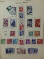Frankreich ab 1945 dual teilbesammelt im Leuchtturm Vordruck #LY497