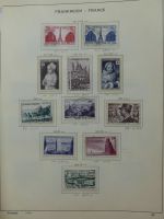 Frankreich ab 1945 dual teilbesammelt im Leuchtturm Vordruck #LY497