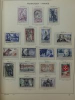 Frankreich ab 1945 dual teilbesammelt im Leuchtturm Vordruck #LY497