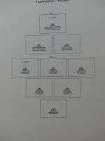 Frankreich ab 1945 dual teilbesammelt im Leuchtturm Vordruck #LY497