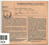 Böhmen und Mähren 34 u.a. auf Brief als Mischfrankatur Paketkarte #KN365