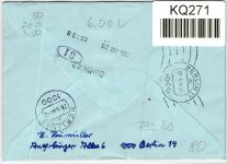 Berlin 466 auf Brief als Mehrfachfrankatur portogerecht #KQ271