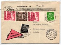 Deutsches Reich S 267 auf Brief als Mischfrankatur #KQ318