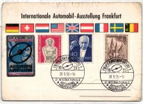 Berlin 106, 119, 124 auf Ausstellungskarte Automobil Ausstellung #KQ320