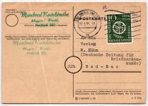 Berlin 138 auf Postkarte als Einzelfrankatur portogerecht #KQ328