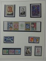 Frankreich ca. ab 1946 dual besammelt im Safe Binder #LY578