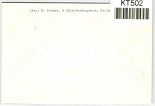 BRD Bund 474 FN auf Brief als Einzelfrankatur portogerecht, Formnummer 0 #KT502