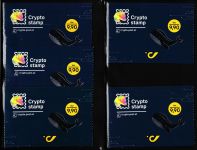 Österreich 3591 Krypto Briefmarke 3.0 Wal in allen fünf Farben inkl. rot #KS601