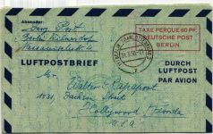 Berlin LF 2a I als Ganzsache gelaufen in die USA #KT640