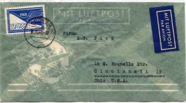 Bi-Zone Flugpost 1 auf Brief vom 1.10.48 #KT854