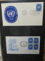 Vereinte Nationen New York FDCs ab 1951 besammelt im Ring Binder #LY662