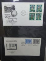 Vereinte Nationen New York FDCs ab 1951 besammelt im Ring Binder #LY662