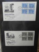 Vereinte Nationen New York FDCs ab 1951 besammelt im Ring Binder #LY662