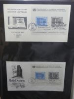 Vereinte Nationen New York FDCs ab 1951 besammelt im Ring Binder #LY662