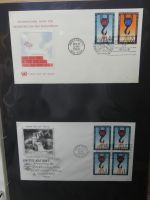 Vereinte Nationen New York FDCs ab 1951 besammelt im Ring Binder #LY662