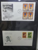 Vereinte Nationen New York FDCs ab 1951 besammelt im Ring Binder #LY662