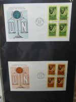 Vereinte Nationen New York FDCs ab 1951 besammelt im Ring Binder #LY662