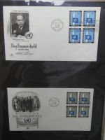 Vereinte Nationen New York FDCs ab 1951 besammelt im Ring Binder #LY662