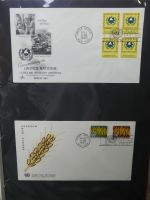 Vereinte Nationen New York FDCs ab 1951 besammelt im Ring Binder #LY662
