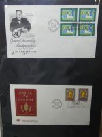 Vereinte Nationen New York FDCs ab 1951 besammelt im Ring Binder #LY662