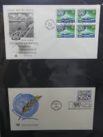 Vereinte Nationen New York FDCs ab 1951 besammelt im Ring Binder #LY662