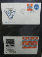 Vereinte Nationen New York FDCs ab 1951 besammelt im Ring Binder #LY662
