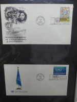 Vereinte Nationen New York FDCs ab 1951 besammelt im Ring Binder #LY662