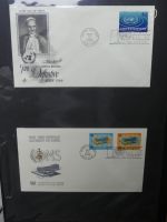 Vereinte Nationen New York FDCs ab 1951 besammelt im Ring Binder #LY662