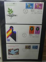 Vereinte Nationen New York FDCs ab 1966 besammelt im Ring Binder #LY663