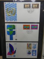 Vereinte Nationen New York FDCs ab 1966 besammelt im Ring Binder #LY663