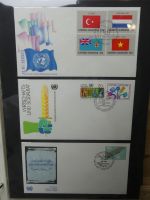 Vereinte Nationen New York FDCs ab 1966 besammelt im Ring Binder #LY663