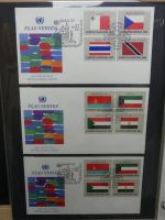 Vereinte Nationen New York FDCs ab 1966 besammelt im Ring Binder #LY663