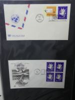 Vereinte Nationen New York FDCs ab 1966 besammelt im Ring Binder #LY663