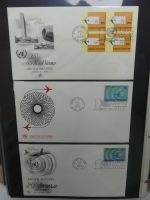 Vereinte Nationen New York FDCs ab 1966 besammelt im Ring Binder #LY663