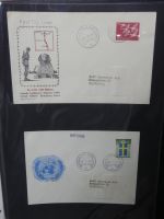 Vereinte Nationen New York FDCs ab 1966 besammelt im Ring Binder #LY663