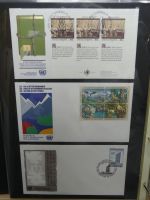 Vereinte Nationen New York FDCs ab 1988 besammelt im Ring Binder #LY664